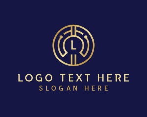 Lettermark - Digital Cryptocurrency Tech logo design