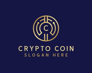 Cryptocurrency - Digital Cryptocurrency Tech logo design