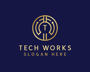 Digital Cryptocurrency Tech logo design