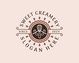 Baking Whisk Pastry logo design