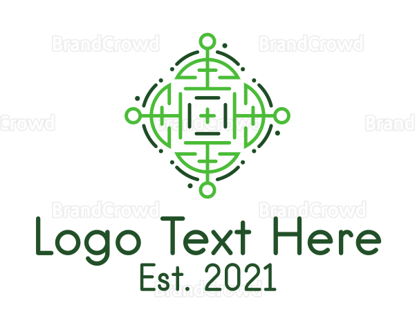 Green Maze Target Logo