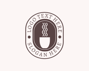 Cafeteria - Coffee Cafe Oval logo design