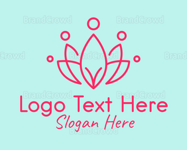 Red Flower Crown Logo