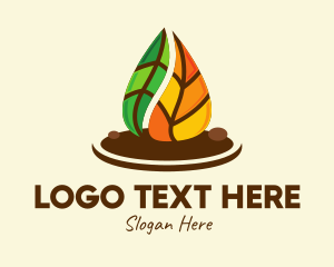 Eco - Fall Leaves Park logo design