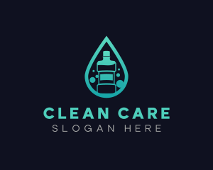 Dental Mouthwash Droplet logo design