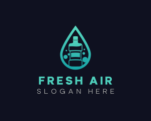 Dental Mouthwash Droplet logo design