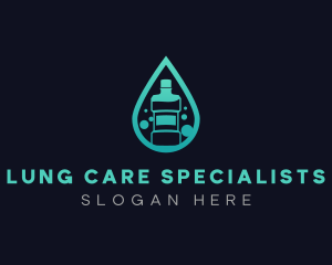 Dental Mouthwash Droplet logo design