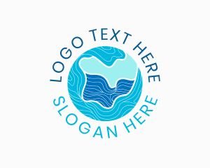 Scuba Diving - Wave Resort Sphere logo design