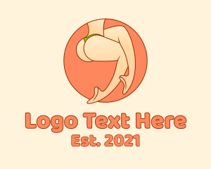 Waxing - Adult Women’s Body Legs logo design