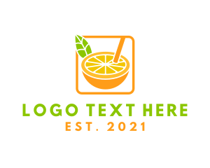 Tropical-drinks - Citrus Juice Drink logo design