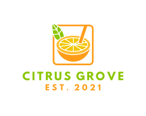 Citrus Juice Drink logo design