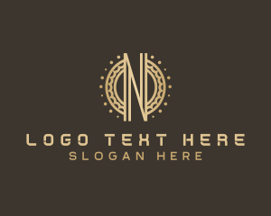 Letter N - Golden Crypto Tech Letter N logo design