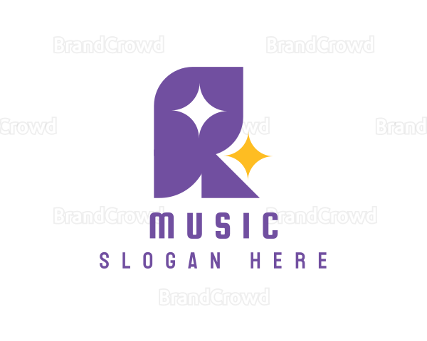 Entertainment Star Agency Letter R Logo