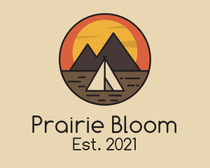 Prairie - Desert Plains Tent Camping logo design