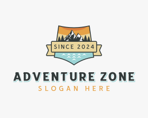 Mountain Hike Adventure logo design