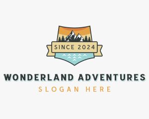 Mountain Hike Adventure logo design