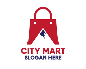 Department Store - Red Bag Mountain logo design