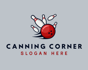 Sports Bowling Alley logo design