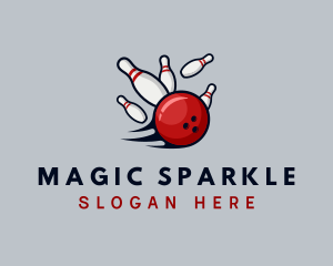 Sports Bowling Alley logo design