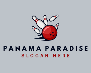 Sports Bowling Alley logo design