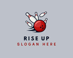 Sports Bowling Alley logo design