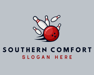 Sports Bowling Alley logo design