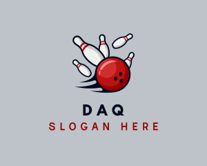Bowling Arena - Sports Bowling Alley logo design