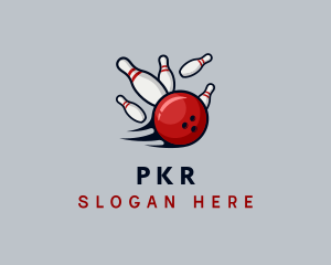 Sports Bowling Alley logo design