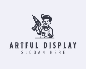 Repair Drill Handyman logo design