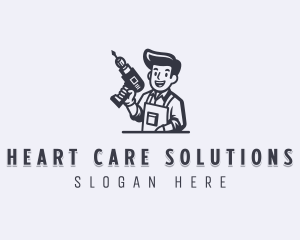 Repair Drill Handyman logo design