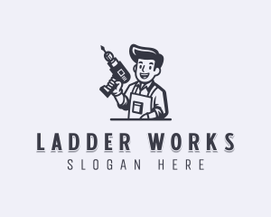 Repair Drill Handyman logo design