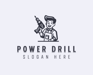 Repair Drill Handyman logo design