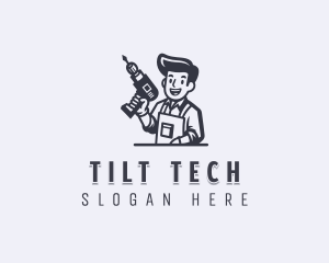 Repair Drill Handyman logo design