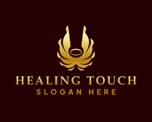 Angel Wings Wellness  logo design