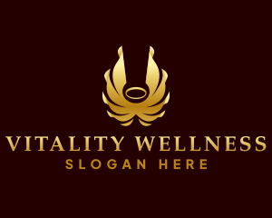 Angel Wings Wellness  logo design