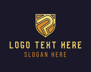 Startup - Professional Security Shield  Letter P logo design