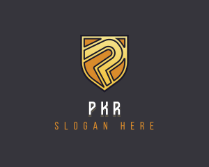 Professional Security Shield  Letter P logo design