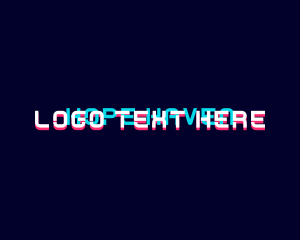 Neon - Glitch Gaming Wordmark logo design