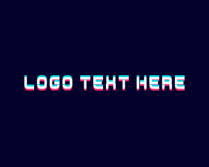 Glitch Gaming Wordmark Logo