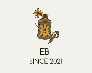 Herbal - Flower Essential Oil logo design