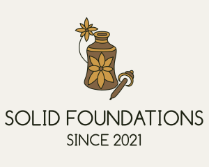 Liquid - Flower Essential Oil logo design