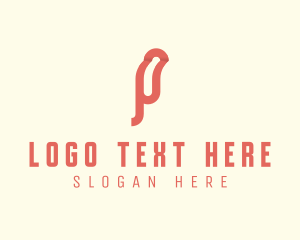 Ribbon - Publishing Ribbon Letter P logo design