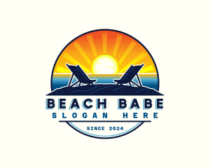 Sunset Beach Resort logo design