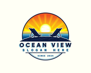 Sunset Beach Resort logo design