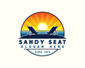 Sunset Beach Resort logo design