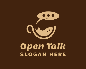 Hot Coffee Talk logo design