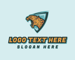 Roar - Gaming Wild Leopard logo design