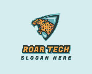 Roar - Gaming Wild Leopard logo design