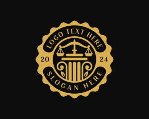 Law - Attorney Law Judiciary logo design