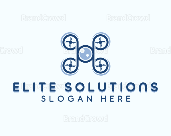 Aerial Drone Copter Logo